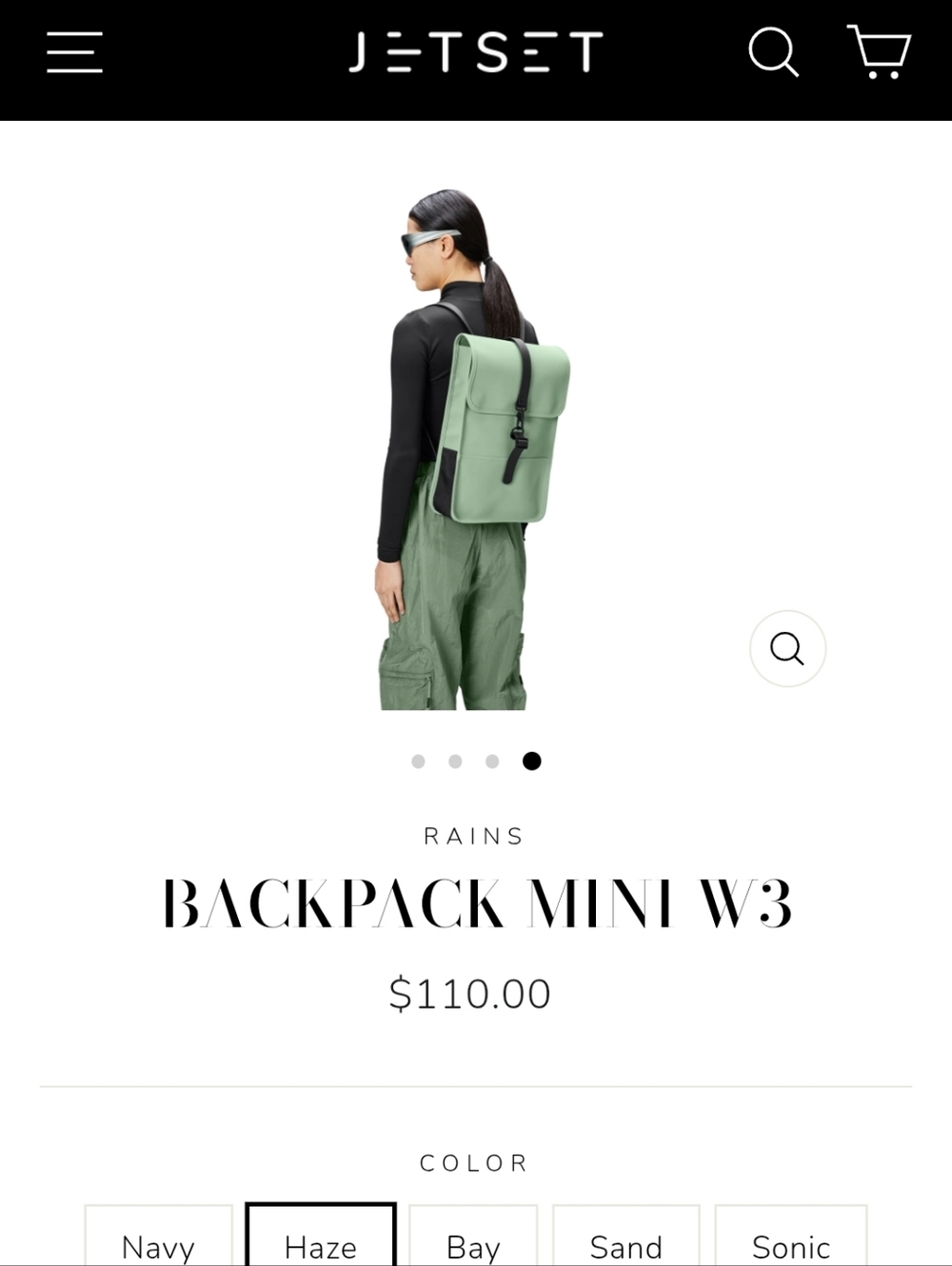 *NWT* Rains Backpack Mini W3 - Haze - Picture 6 of 8